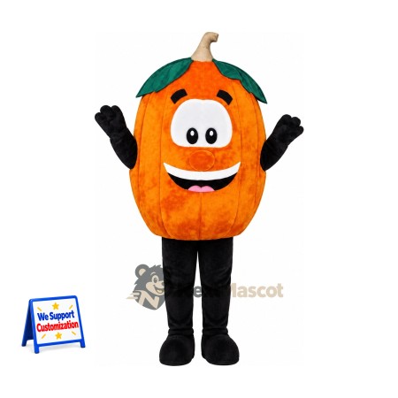 Pumpkin Mascot Costume - Black Arms and Legs Pumpkin Mascot Costume - Black Arms and Legs