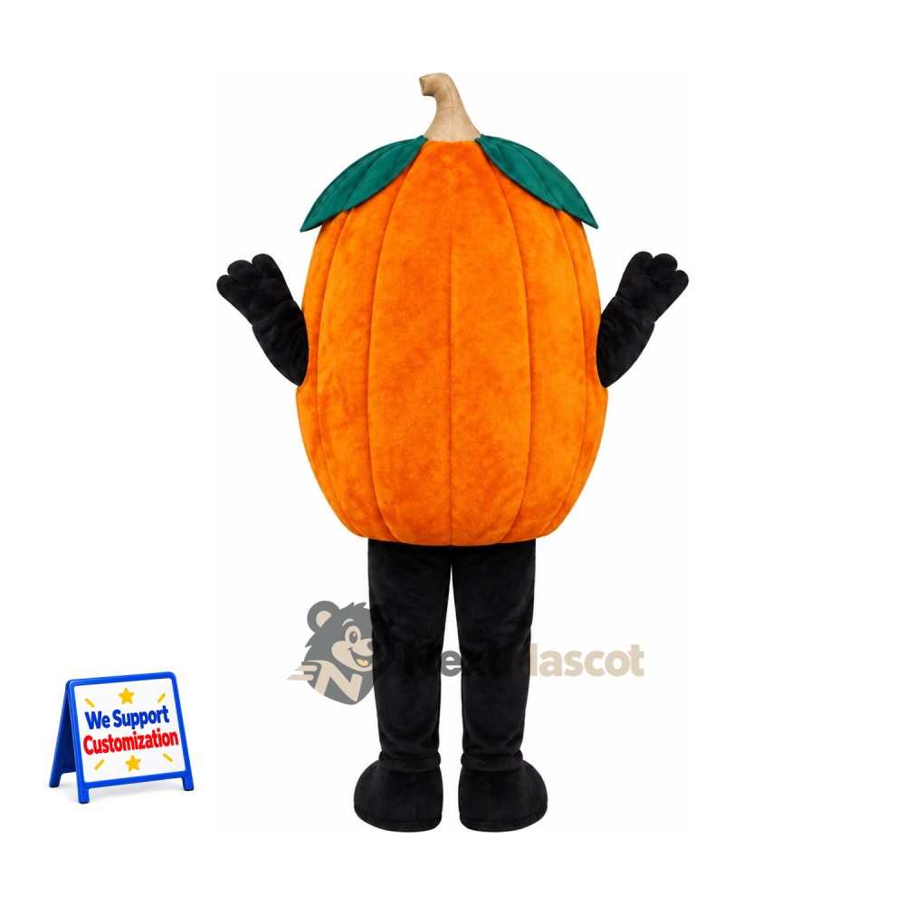 Pumpkin Mascot Costume - Black Arms and Legs Pumpkin Mascot Costume - Black Arms and Legs