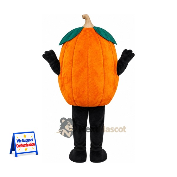 Pumpkin Mascot Costume - Black Arms and Legs Pumpkin Mascot Costume - Black Arms and Legs