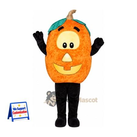 Jack O Lantern Mascot Costume - Black Arms and Legs Jack O Lantern Mascot Costume - Black Arms and Legs