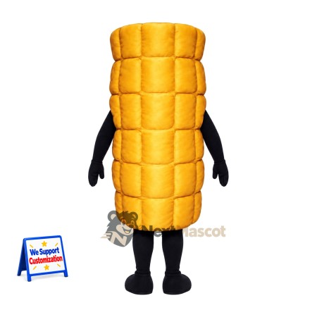 Corn Cob Mascot Costume - Big Smile and Black Legs Corn Cob Mascot Costume - Big Smile and Black Legs