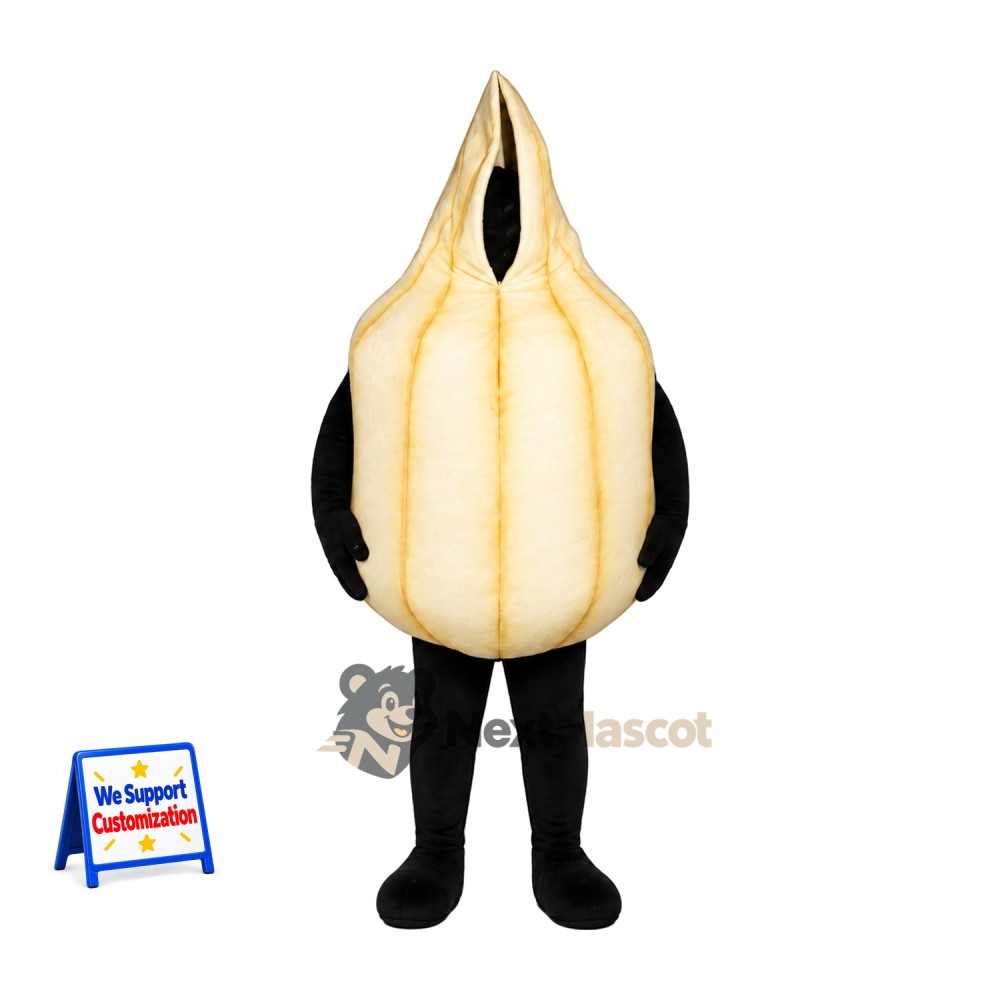 Garlic Mascot Costume for Food Fairs Garlic Mascot Costume for Food Fairs