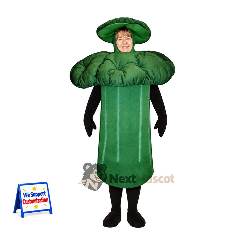 Broccoli Mascot Costume Broccoli Mascot Costume