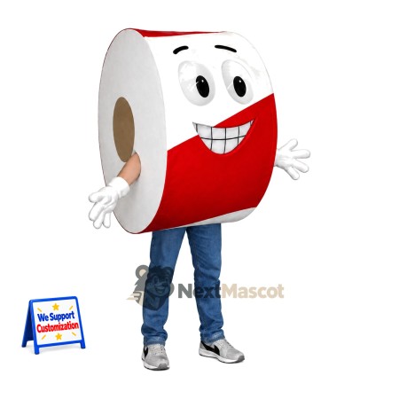 Toilet Paper Roll Mascot Costume for Parades Toilet Paper Roll Mascot Costume for Parades