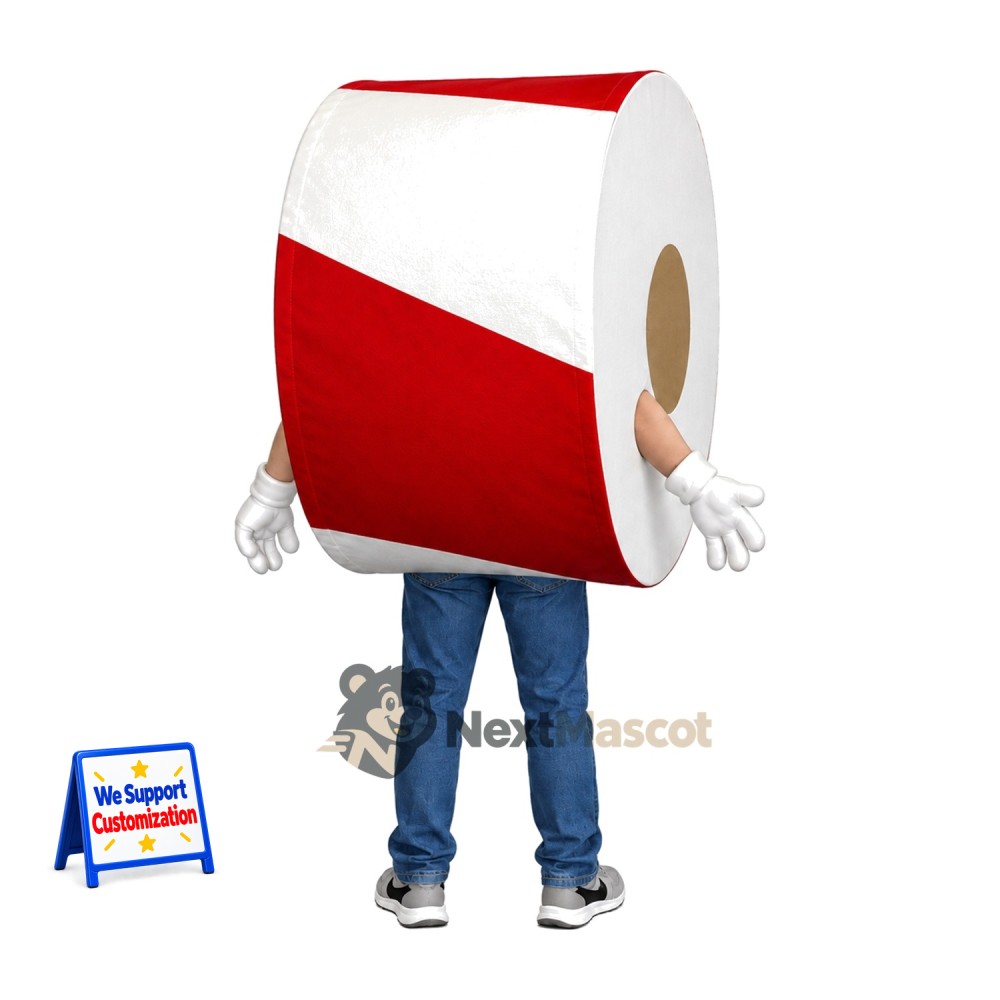 Toilet Paper Roll Mascot Costume for Parades Toilet Paper Roll Mascot Costume for Parades
