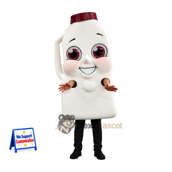 Milk Bottle Mascot Costume for Food Festivals