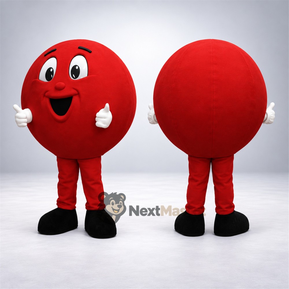 Ball Mascot Costume - Red Ball Mascot Costume - Red