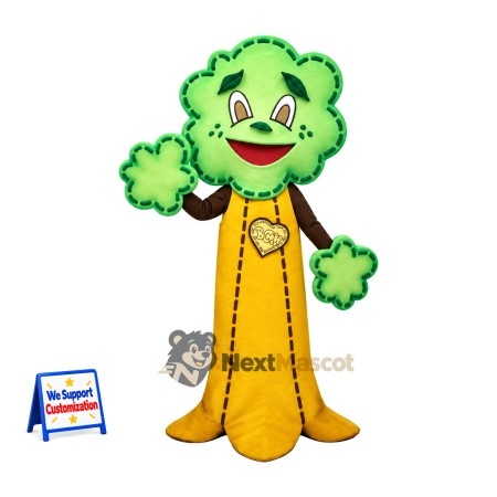 Tree Mascot Costume - Yellow Robe Tree Mascot Costume - Yellow Robe