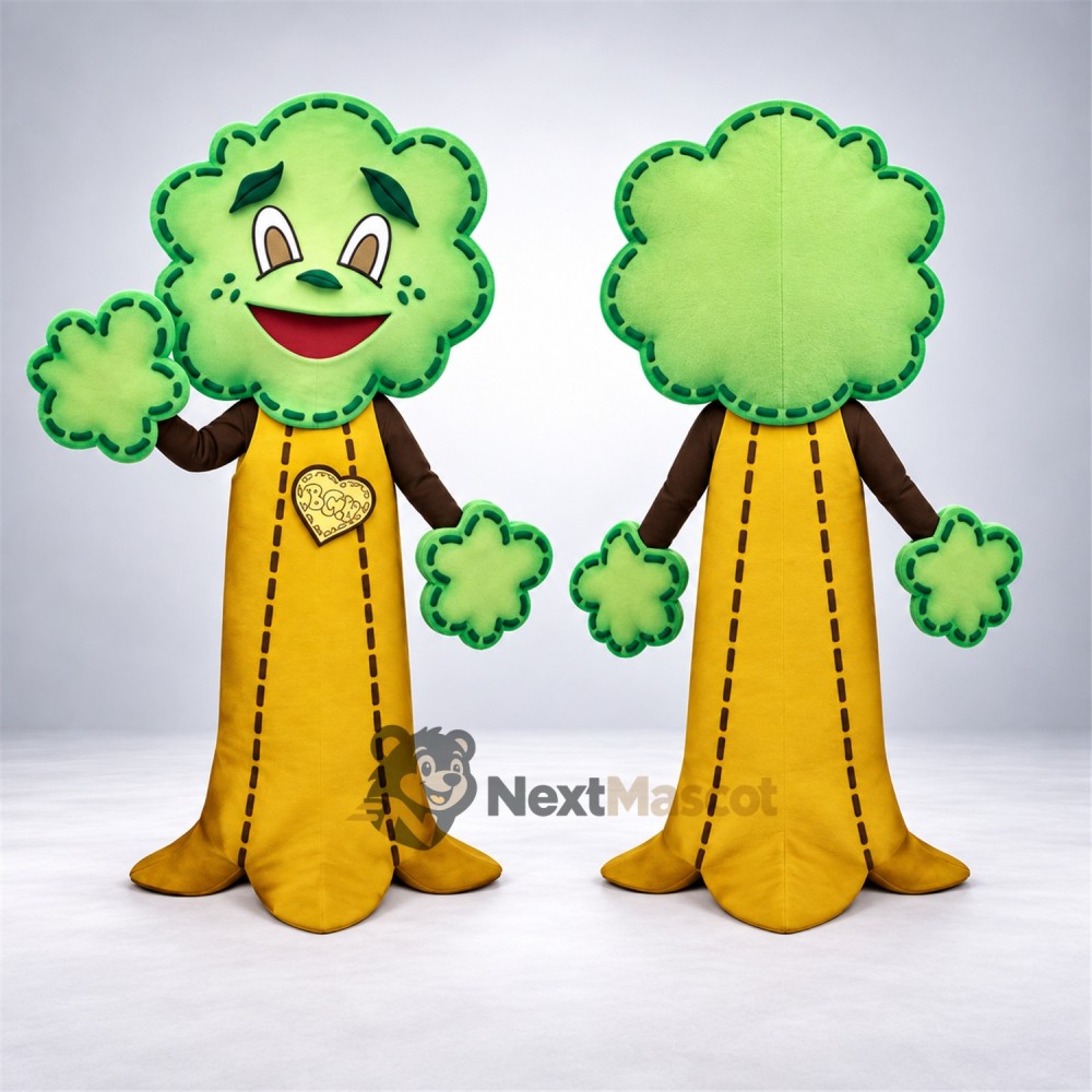 Tree Mascot Costume - Yellow Robe Tree Mascot Costume - Yellow Robe