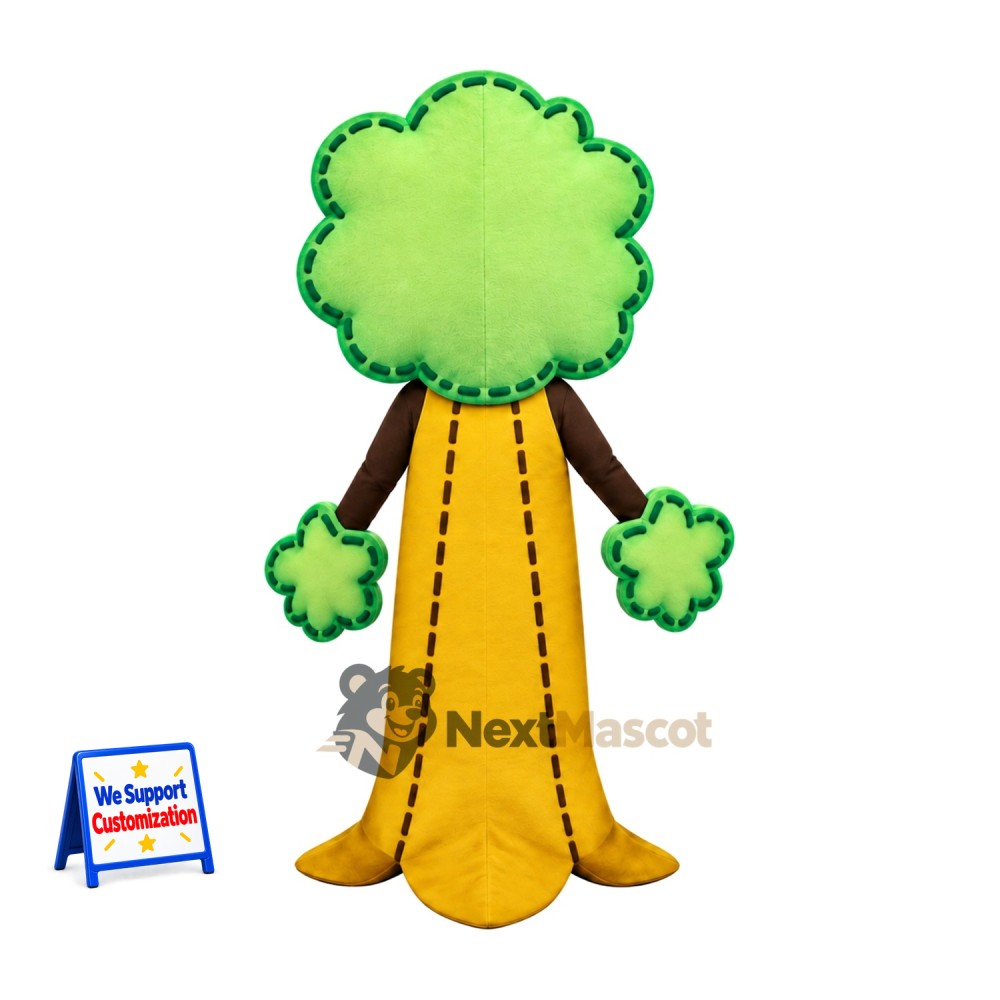 Tree Mascot Costume - Yellow Robe Tree Mascot Costume - Yellow Robe