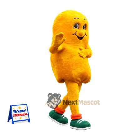 Chicken Nugget Mascot Costume - Green Sneakers Chicken Nugget Mascot Costume - Green Sneakers