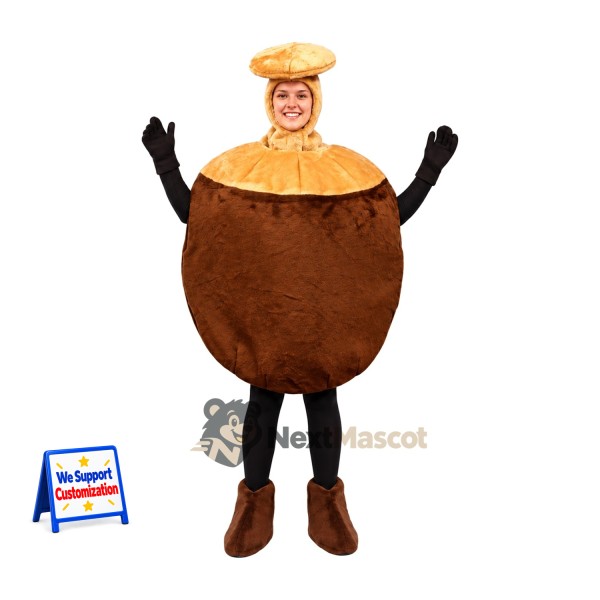 Acorn Mascot Costume for Food Fairs