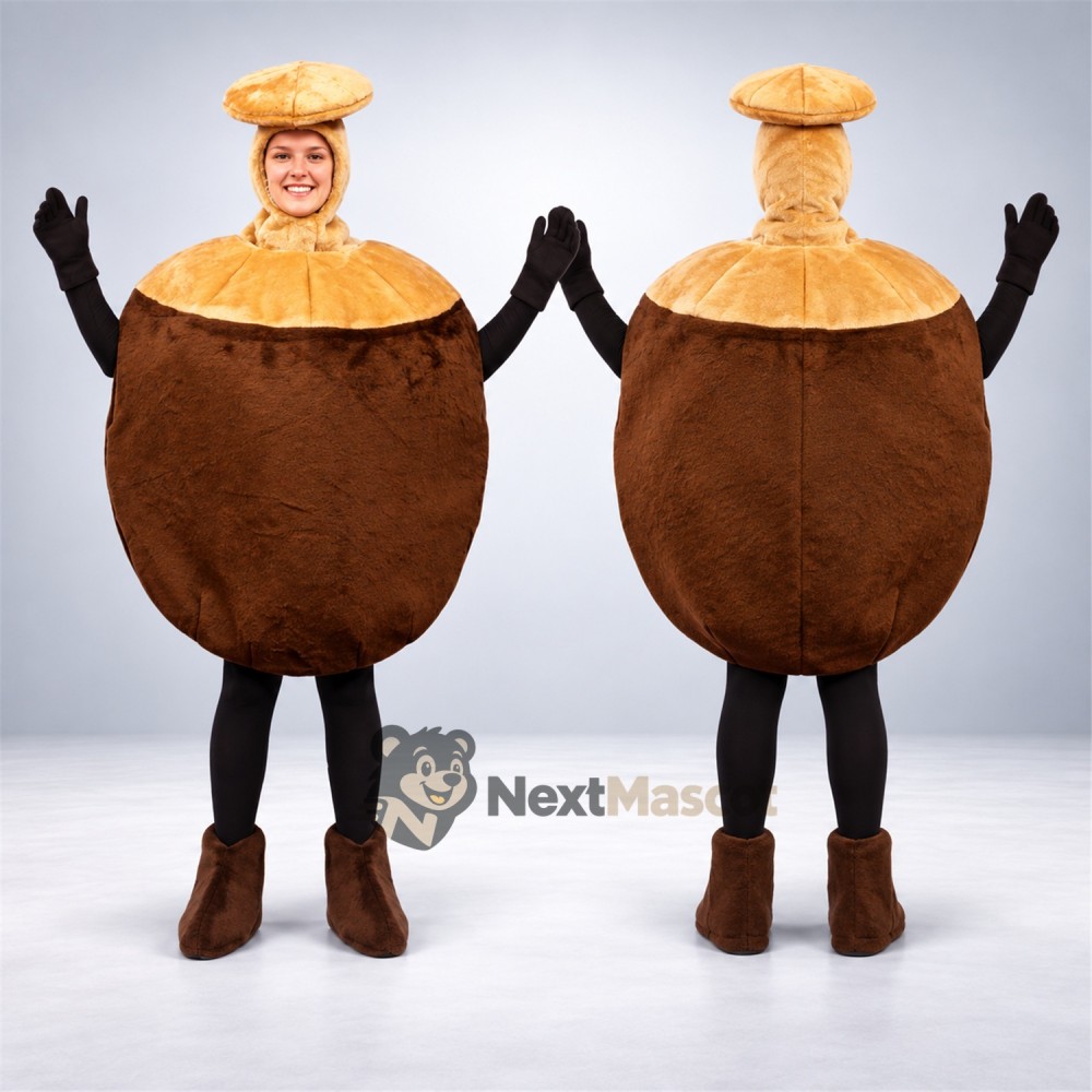 Acorn Mascot Costume for Food Fairs Acorn Mascot Costume for Food Fairs