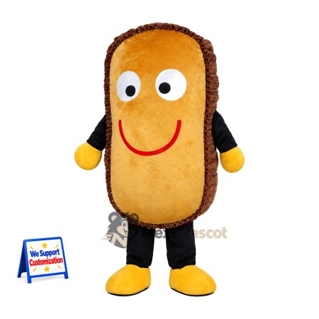 Toast Mascot Costume - Yellow Shoes Toast Mascot Costume - Yellow Shoes