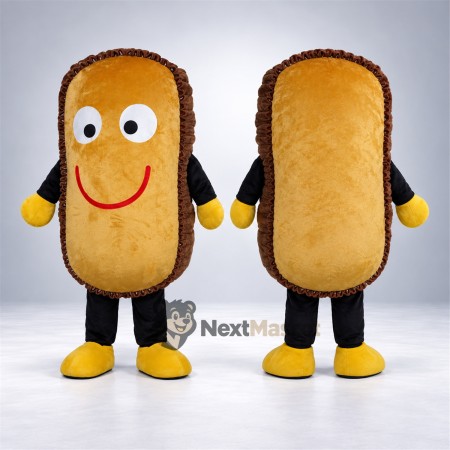 Toast Mascot Costume - Yellow Shoes Toast Mascot Costume - Yellow Shoes