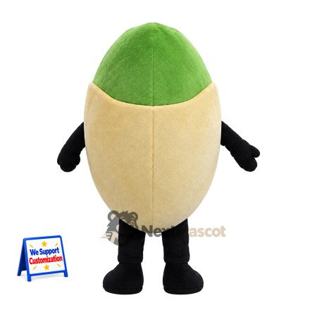 Pistachio Mascot Costume for Food Festivals Pistachio Mascot Costume for Food Festivals