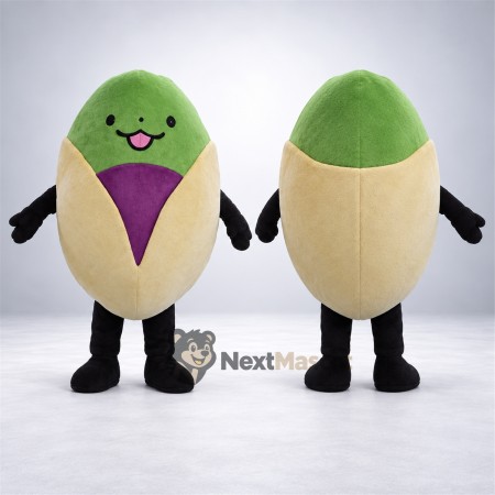 Pistachio Mascot Costume for Food Festivals Pistachio Mascot Costume for Food Festivals