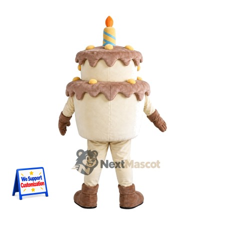 Birthday Cake Mascot Costume - Single Candle Birthday Cake Mascot Costume - Single Candle