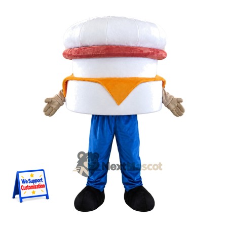 Breakfast Sandwich Mascot Costume Breakfast Sandwich Mascot Costume