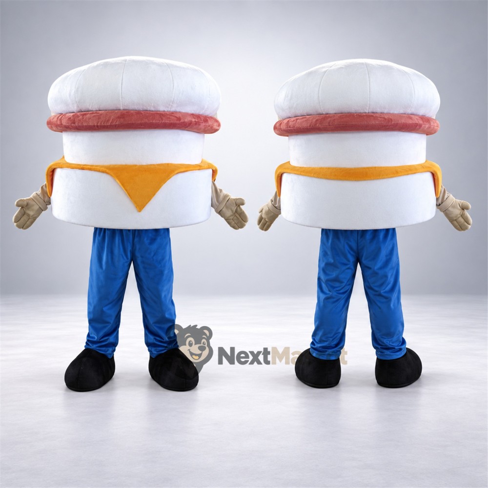 Breakfast Sandwich Mascot Costume Breakfast Sandwich Mascot Costume