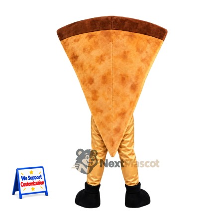 Pizza Slice Mascot Costume - Orange Legs Pizza Slice Mascot Costume - Orange Legs
