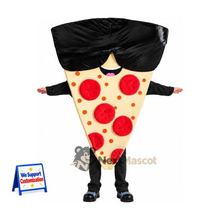 Pizza Slice Mascot Costume - Sunglasses Pizza Slice Mascot Costume - Sunglasses