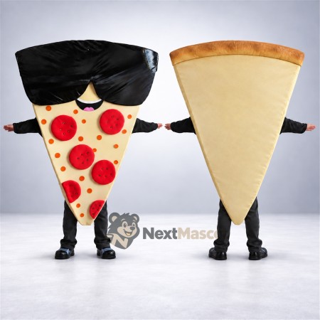 Pizza Slice Mascot Costume - Sunglasses Pizza Slice Mascot Costume - Sunglasses