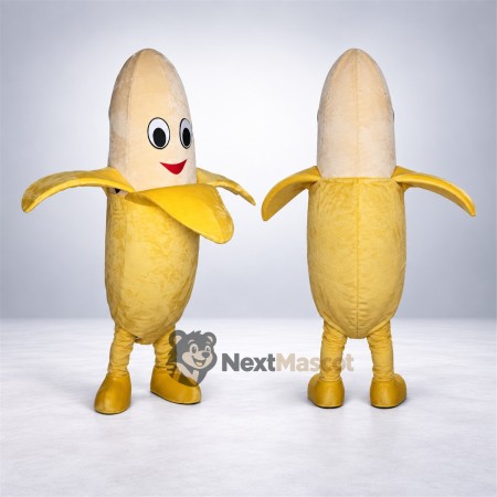 Peeled Banana Mascot Costume for Restaurant Events Peeled Banana Mascot Costume for Restaurant Events