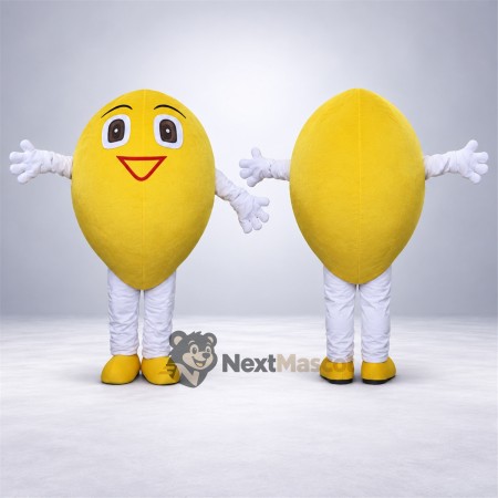 Lemon Mascot Costume - White Pants and Yellow Shoes Lemon Mascot Costume - White Pants and Yellow Shoes
