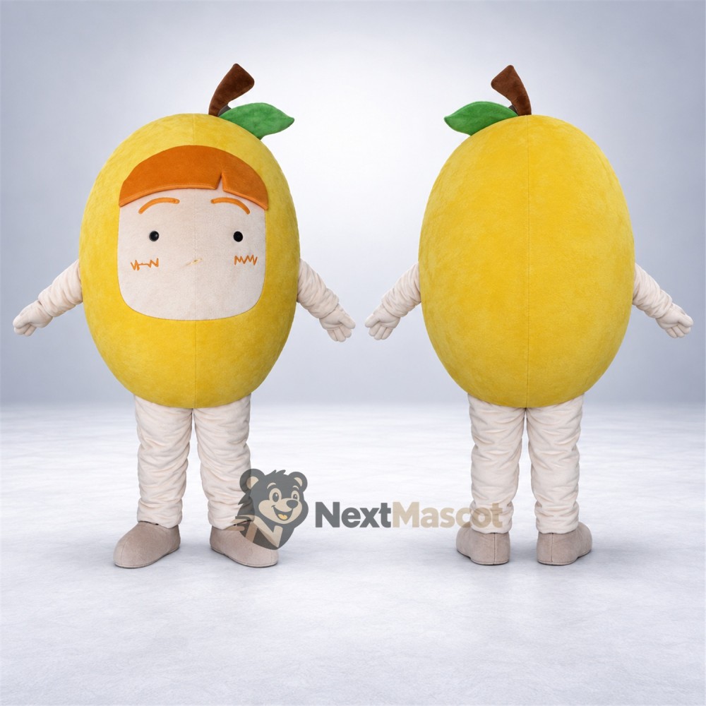 Fruit Head Character Mascot Costume - Yellow Fruit Head Character Mascot Costume - Yellow