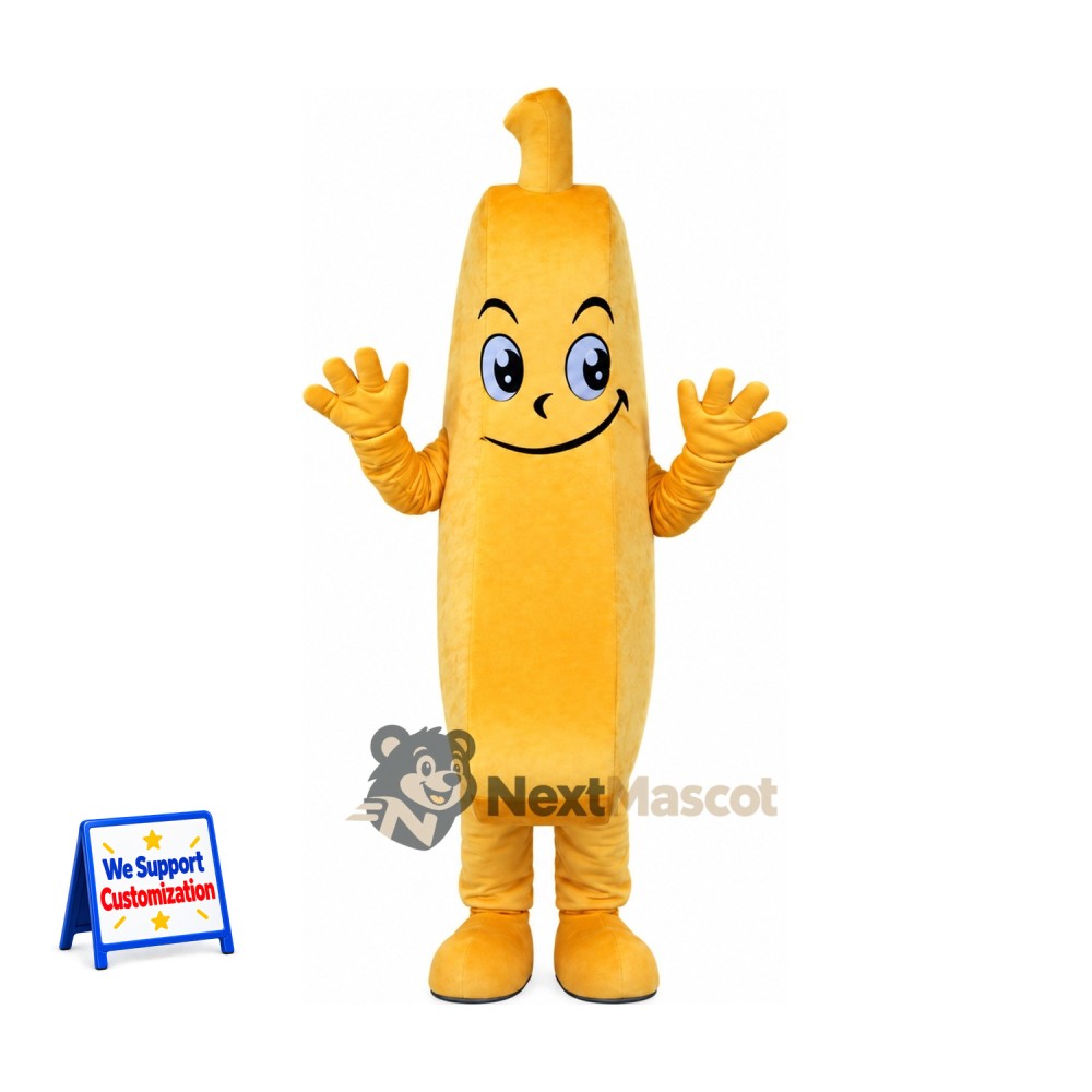 Banana Mascot Costume for Food Fairs Banana Mascot Costume for Food Fairs