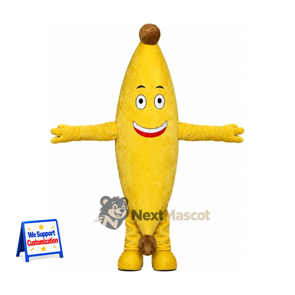 Banana Mascot Costume - Yellow Arms and Legs Banana Mascot Costume - Yellow Arms and Legs