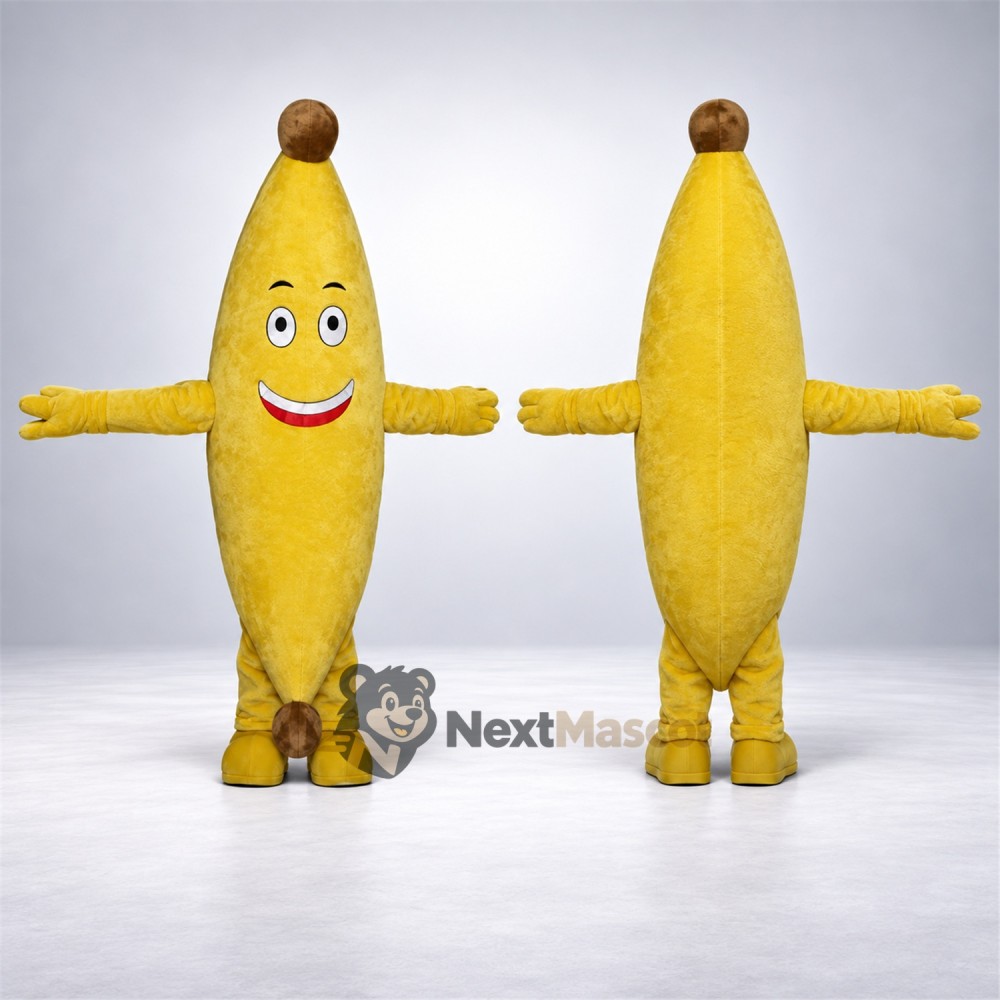 Banana Mascot Costume - Yellow Arms and Legs Banana Mascot Costume - Yellow Arms and Legs