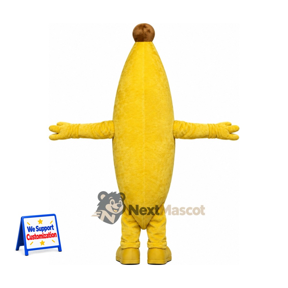 Banana Mascot Costume - Yellow Arms and Legs Banana Mascot Costume - Yellow Arms and Legs