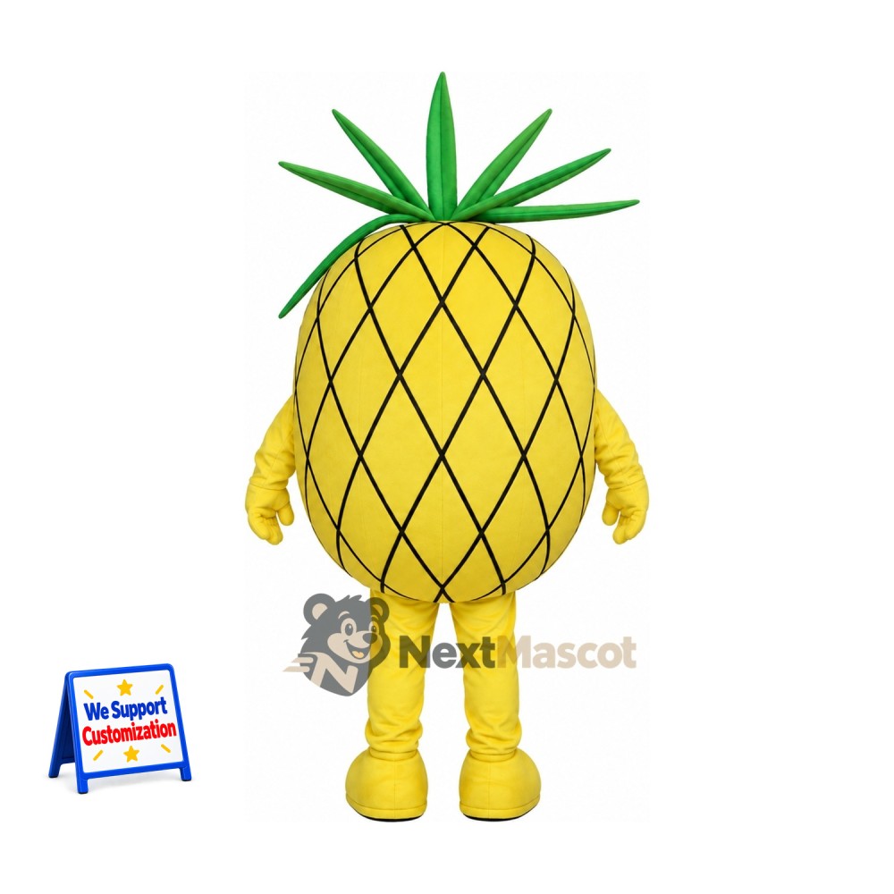 Pineapple Mascot Costume - Sunglasses for Food Festivals Pineapple Mascot Costume - Sunglasses for Food Festivals