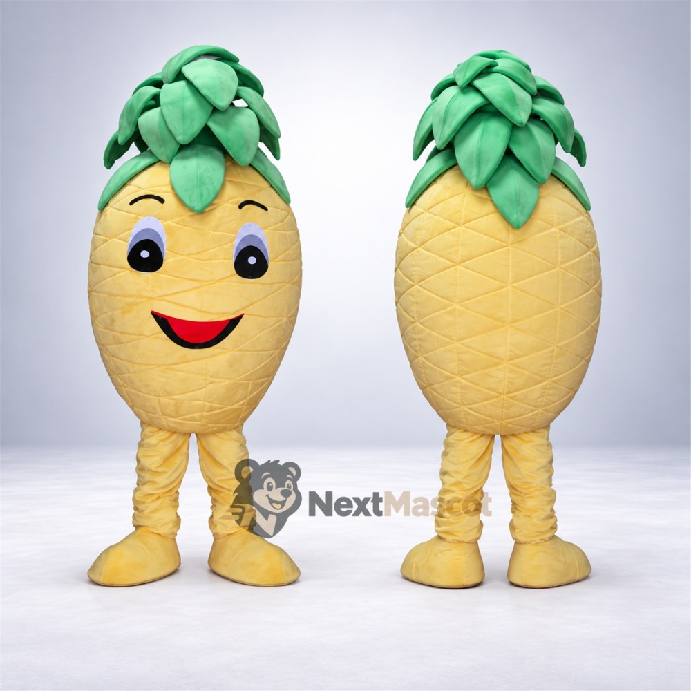 Pineapple Mascot Costume - Layered Green Leaves Pineapple Mascot Costume - Layered Green Leaves