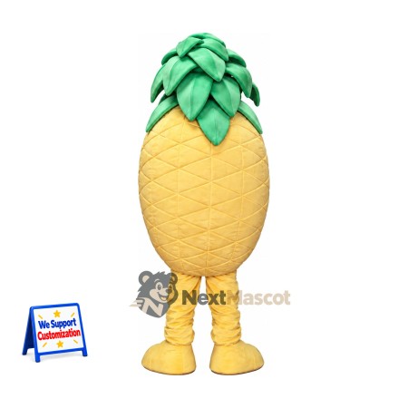 Pineapple Mascot Costume - Layered Green Leaves Pineapple Mascot Costume - Layered Green Leaves