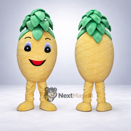 Pineapple Mascot Costume - Layered Green Leaves Pineapple Mascot Costume - Layered Green Leaves