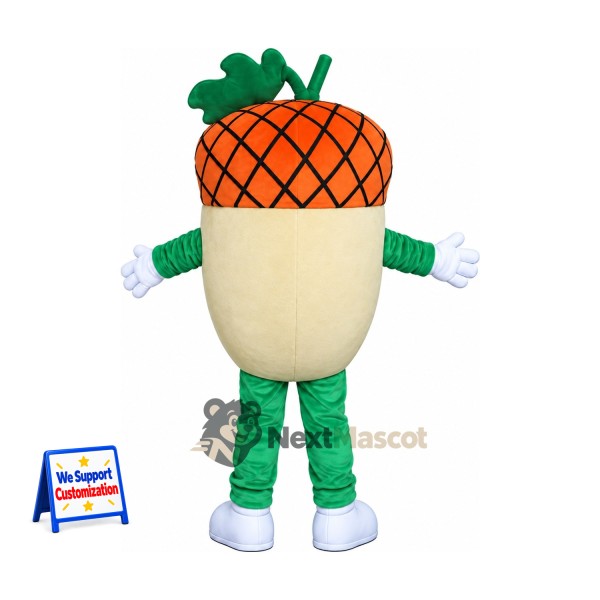 Acorn Mascot Costume - Green Legs and White Shoes Acorn Mascot Costume - Green Legs and White Shoes