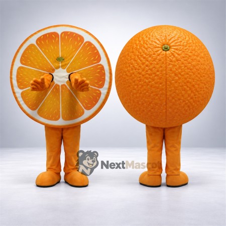 Orange Slice Mascot Costume Orange Slice Mascot Costume