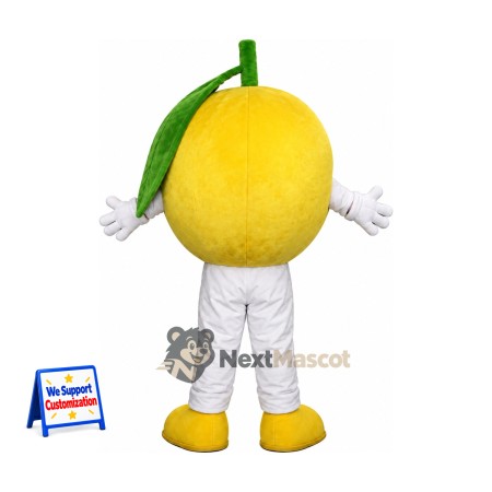 Lemon Mascot Costume - Blue Eyes and White Pants Lemon Mascot Costume - Blue Eyes and White Pants