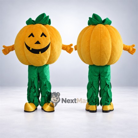 Jack O Lantern Mascot Costume - Green Leaf Pants for Parades Jack O Lantern Mascot Costume - Green Leaf Pants for Parades