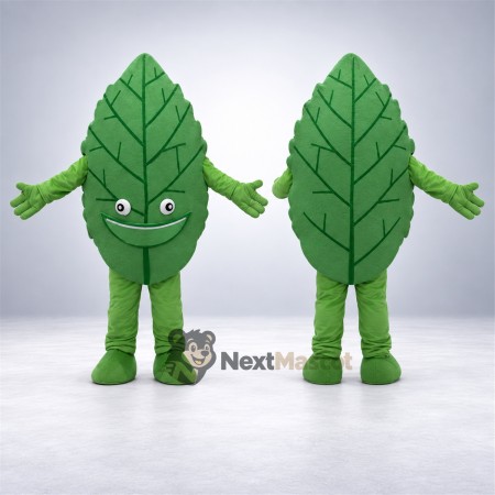 Leaf Mascot Costume - Green for Community Events Leaf Mascot Costume - Green for Community Events