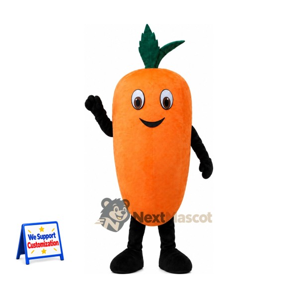 Carrot Mascot Costume - Black Arms and Legs