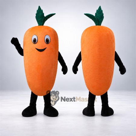 Carrot Mascot Costume - Black Arms and Legs Carrot Mascot Costume - Black Arms and Legs