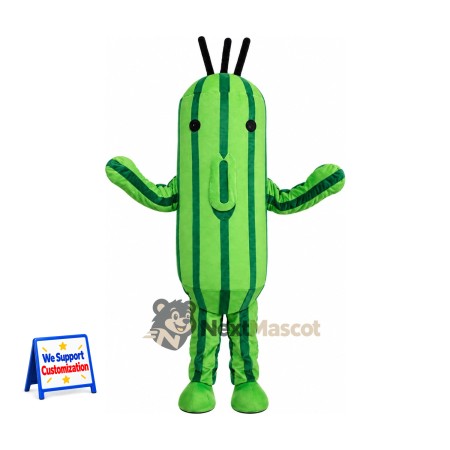Cactus Mascot Costume - Green Stripes Cactus Mascot Costume - Green Stripes