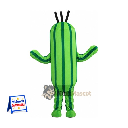 Cactus Mascot Costume - Green Stripes Cactus Mascot Costume - Green Stripes