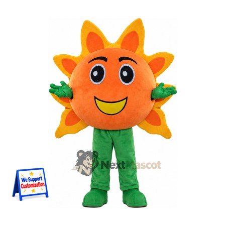 Sunflower Mascot Costume - Green Legs Sunflower Mascot Costume - Green Legs