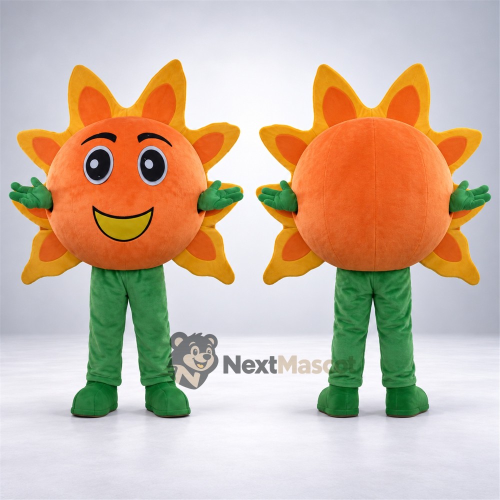 Sunflower Mascot Costume - Green Legs Sunflower Mascot Costume - Green Legs
