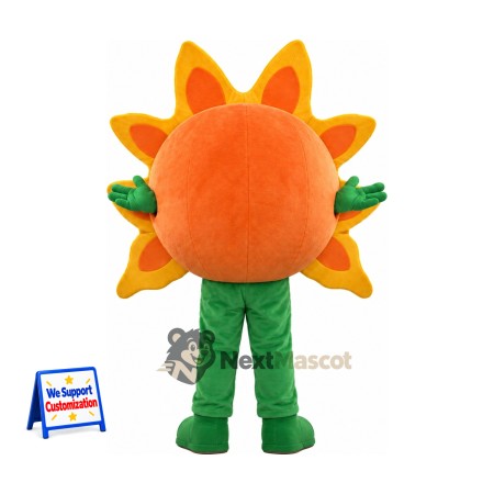 Sunflower Mascot Costume - Green Legs Sunflower Mascot Costume - Green Legs